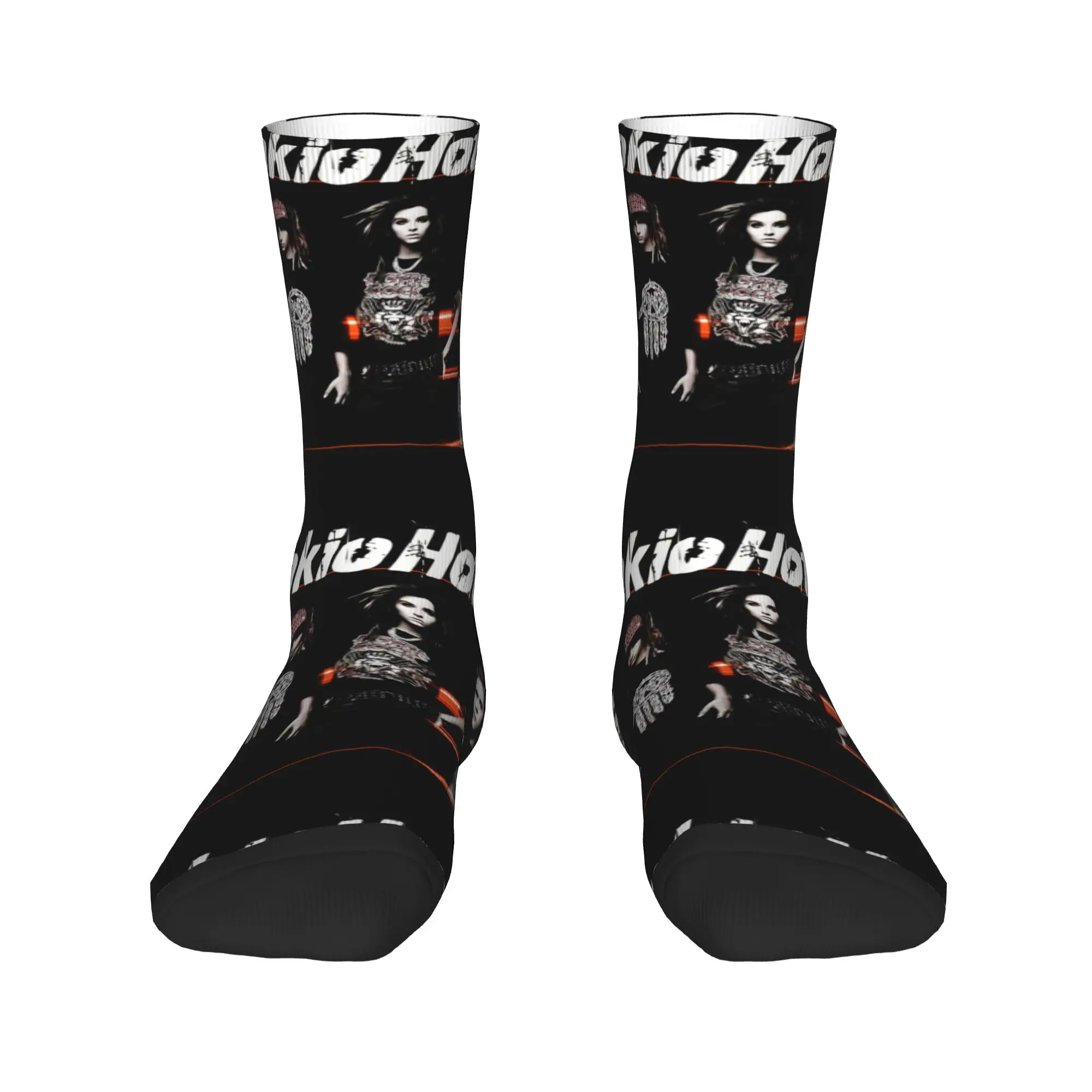 Tokio Hotels Heavy Metal Pop Rock Herren-Crew-Socken, Unisex, coole Frühlings-, Sommer-, Herbst- und Winter-Socken