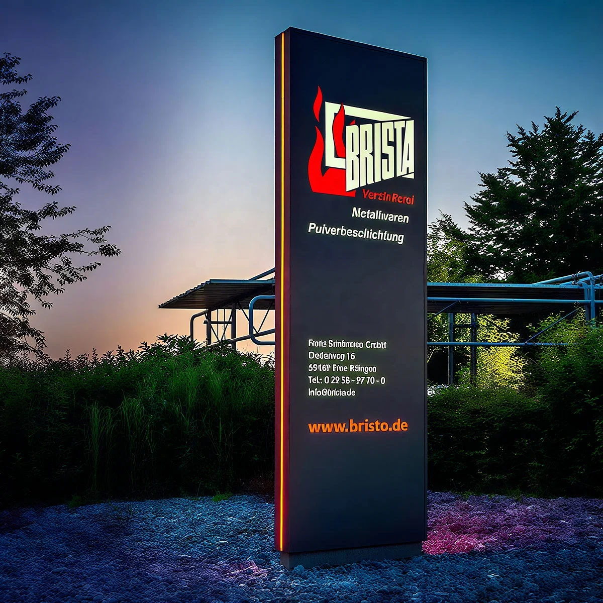 Manufacturer Custom Large Wayfinding Sign Business Sign Walking Street Advertising Board Road Outdoor Pylon Sign