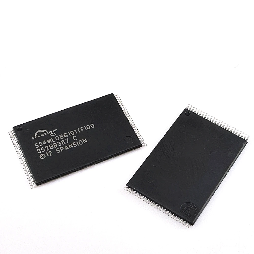 S34ML08G101TFI000 / S34ML08G101TF100 TSOP48 8GB 1-bit ECC ، VCC NAND ذاكرة فلاش لجزءا لا يتجزأ