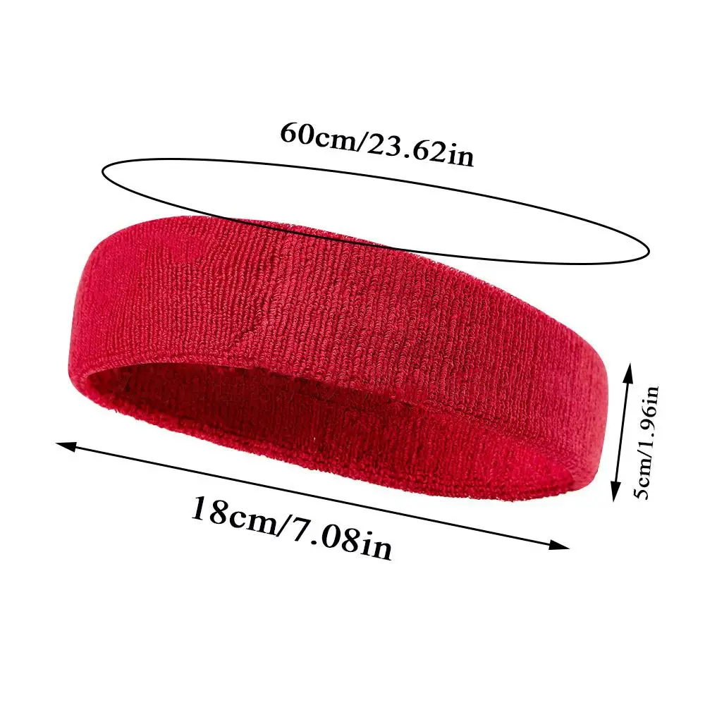 Cotton Elastic Sport Headbands Outdoor Soft Belts Stretch Anti-slip Sweatbands Colorful Supplies Sweat-Absorbent Headwraps