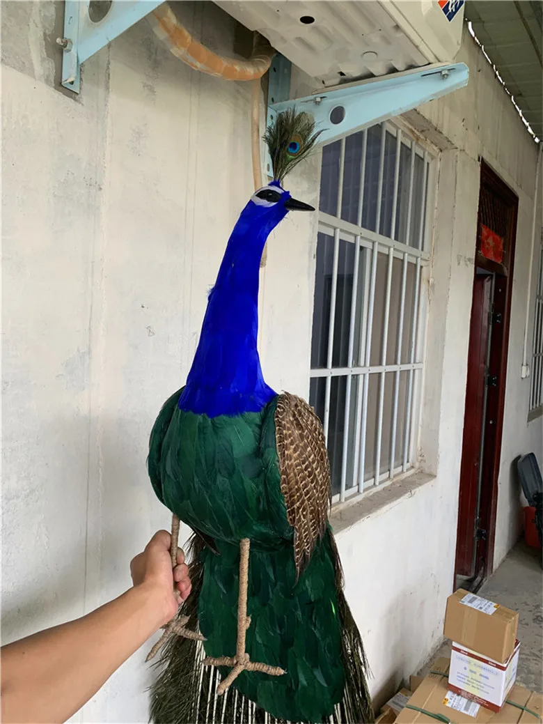 huge Colorful Peacock Model Simulation Long Tail Foam & Feather Beautiful 180cm Bird Gift for Home Decor & Collectibles