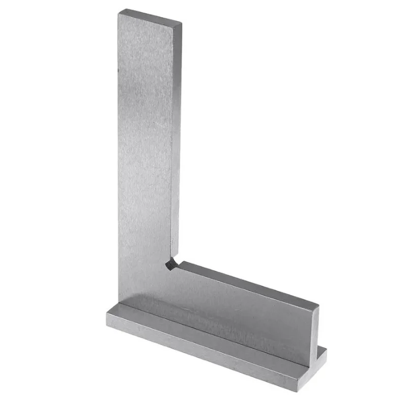 DIN875/2 Precision Machinist Square Ruler Carbon Steel Angle Ruler Engineer Square 90 Degree Right Angle Ruler