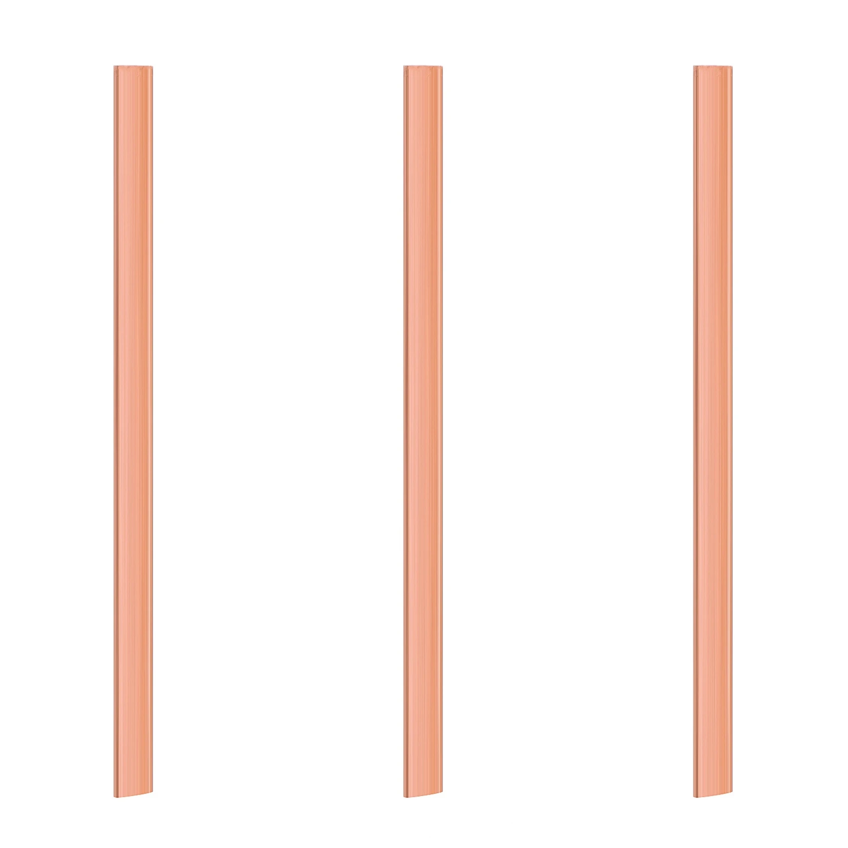 AS94-3X 99.6% T2 Purple Copper Cu Flat Bar Plate 3Mm X 15Mm X 250Mm Metal Strip