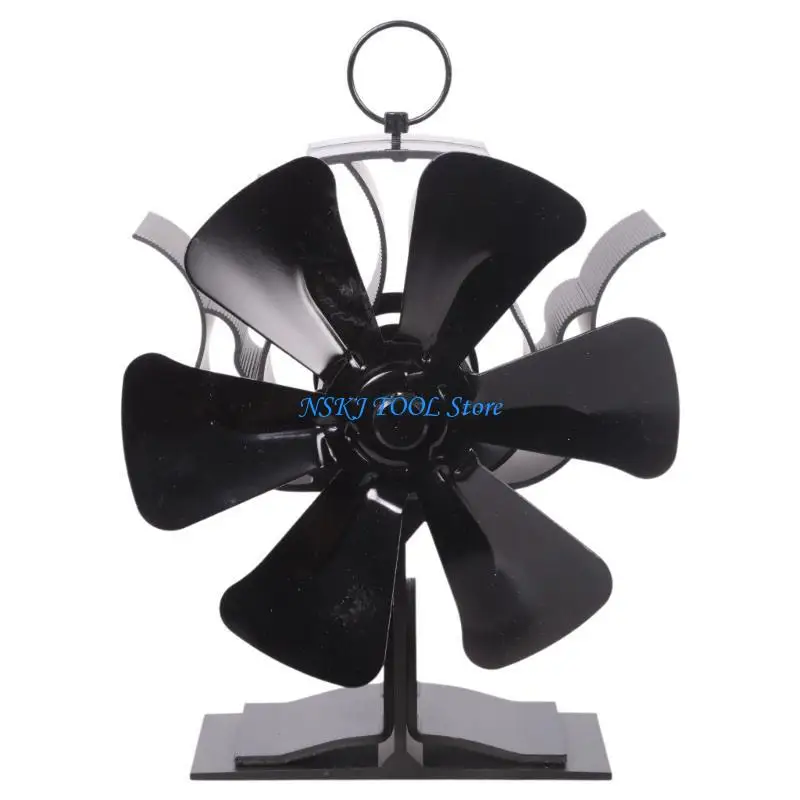 L8RC 2-in-1 مدفأة مروحة 6-Blade Chimney Fan بدون طاقة، ضوضاء منخفضة لسجل Bur