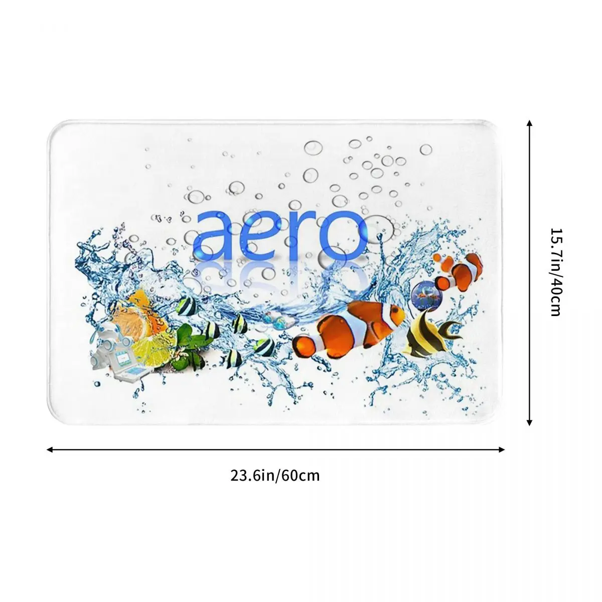 Frutiger Aero Fresh Water World Doormat Sand Scraping Carpet Rug Kitchen Entrance Home Floor Mat for Living room Footpad Mats