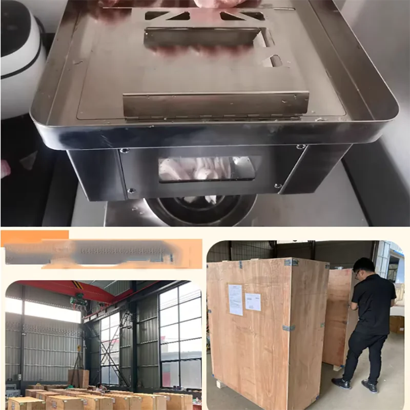 

Factory Price Frozen Meat Dicing Machine Chicken Duck Fish Beef Meat and Bone Cutting Machine Custom Cube Size Meat Cutter
