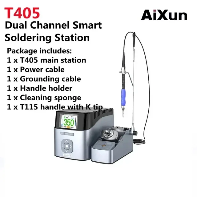 AIXUN T405-115 T410 T420 T435 soldering station cell phone repair tools electric soldering iron tool with handle soldering pen