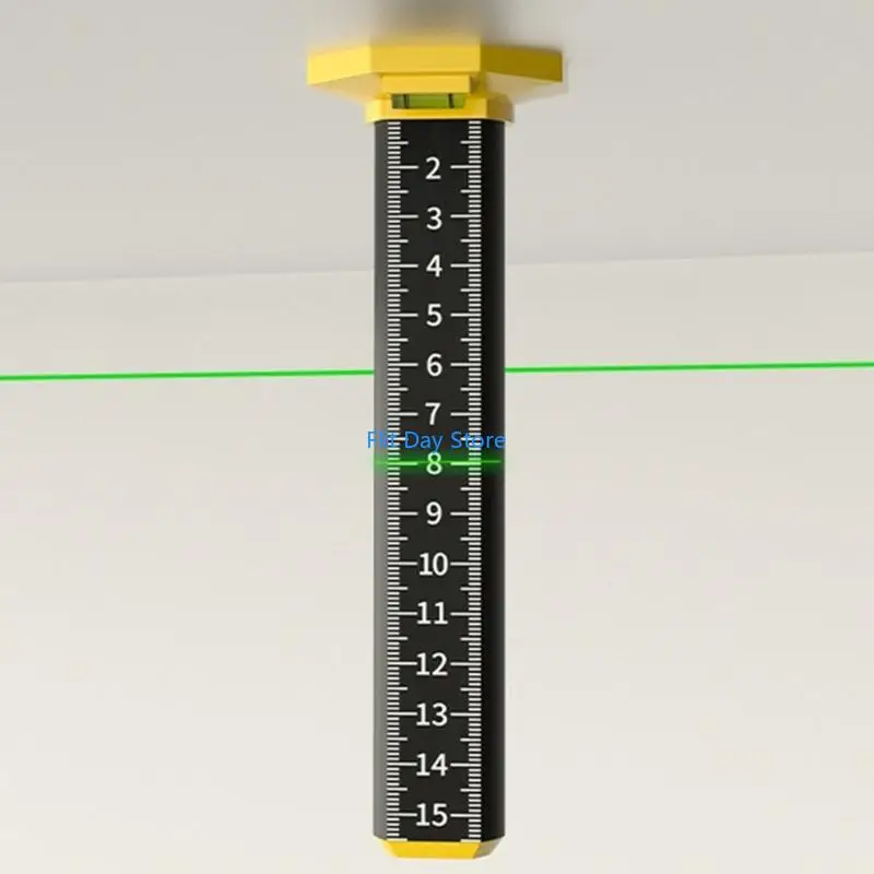 F92C Equal Height Ruler Ceiling and Floor Tile Height Ruler Double Use Measuring Ruler Precisions Positioning Elevations Ruler