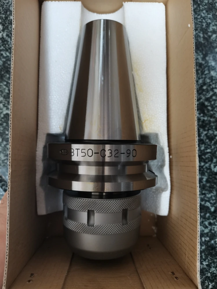고정밀 CNC 드릴링 척 BT50-C32-90 브래킷 공구, 자동 조임 드릴 콜릿 공구 홀더 (드릴링 머신용)