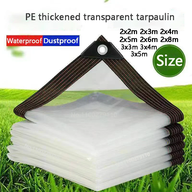 

Transparent plastic shade film outdoor tarpaulin terrace succulent plant insulation tent balcony awning tarpaulin