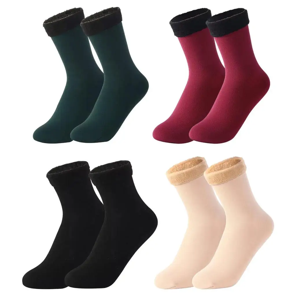 雪暖かいサーマルソックスチューブ居心地の良いソフトソックスウォーキング女性/男性大人用