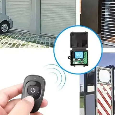 Universal Gate Remote Control Switch DC 12V RF 433 Mhz Asking Code Relay Receiver DIY Mini Module For Garage Door LED Lighting