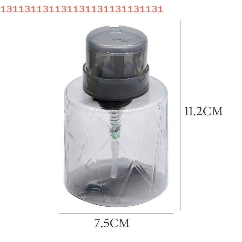 موزع مضخة فارغة قابلة لإعادة الملء وقابلة للقفل، منظف مانيكير الأظافر، حاوية مزيل المكياج، زجاجة ضغط للاستخدام الشخصي #6