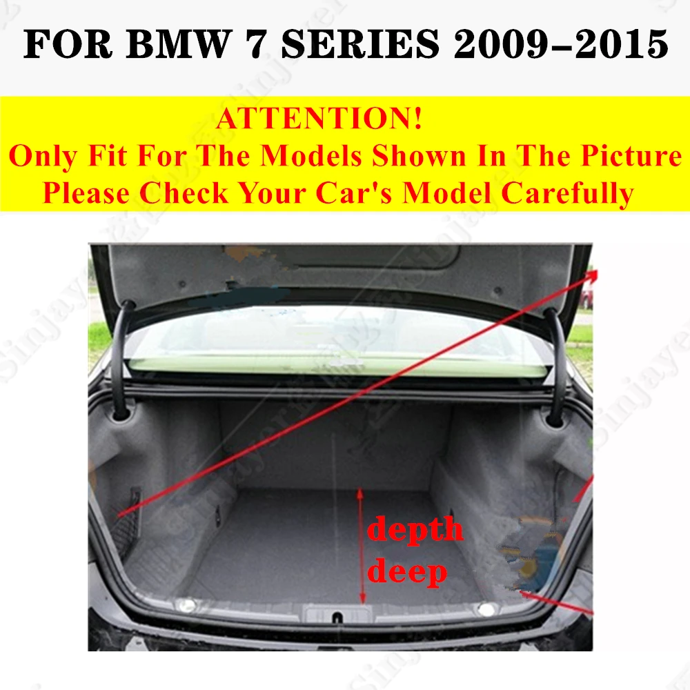 High Side Car trunk mat for BMW 7 Series 2015 2014 2013 2012 2011 2010 2009 Tail Boot Tray luggage Pad Rear Cargo Liner Carpet