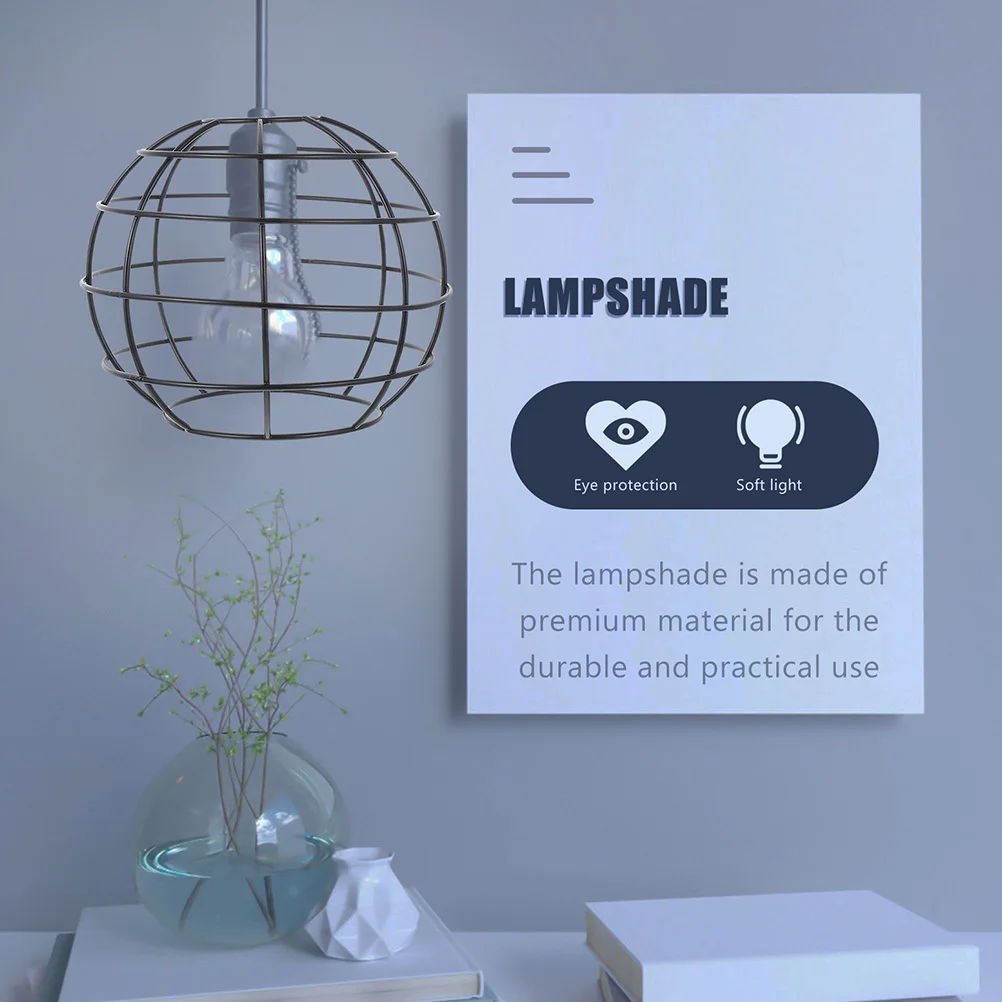 

2 шт. винтажные настенные светильники в виде птичьей клетки, абажуры из металлической железной проволоки, светильники для дома, спальни, отеля, потолочные светильники