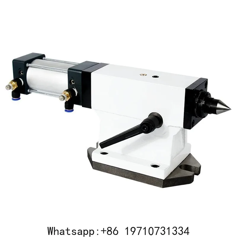 Pneumatic lathe tailstock machining center four-axis numerical control indexing head thimble machine tool hydraulic automatic