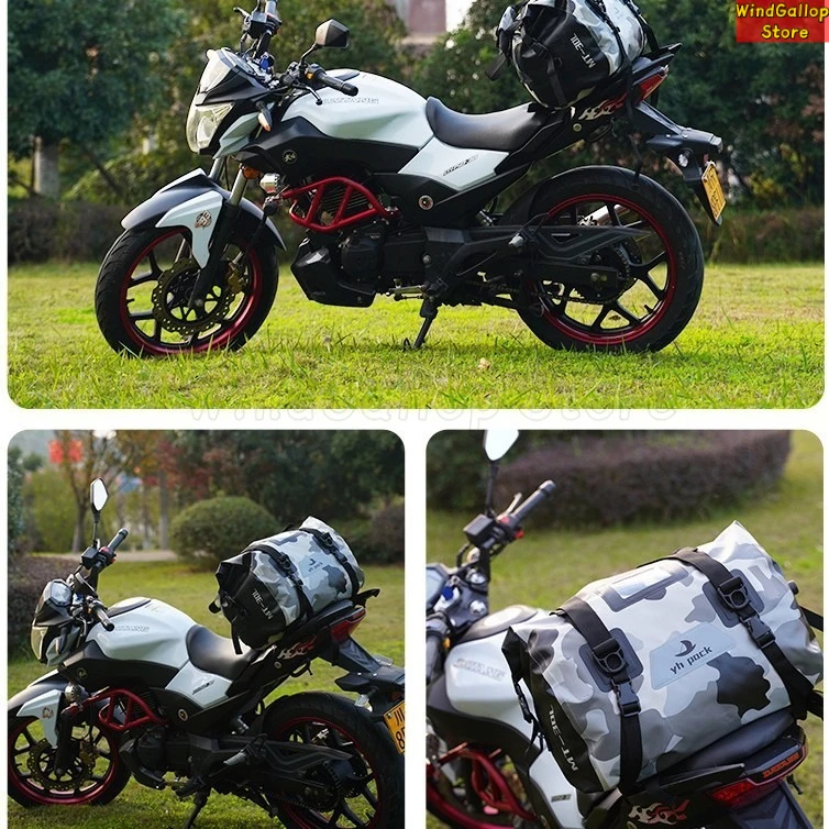 30L 46L  66LMotorcycle Tail Ba - Dry Bag Backpack 30L Waterproof review and price