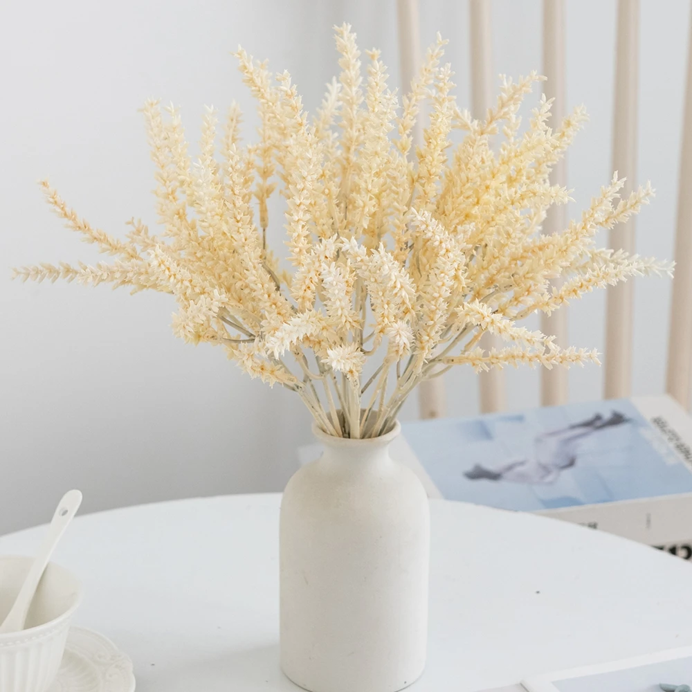 

5Pcs Artificial Plants Wheat Weddings Outdoor Garden Room Decoration DIY Gifts Flower Garlands Table Decoration Romantic Props