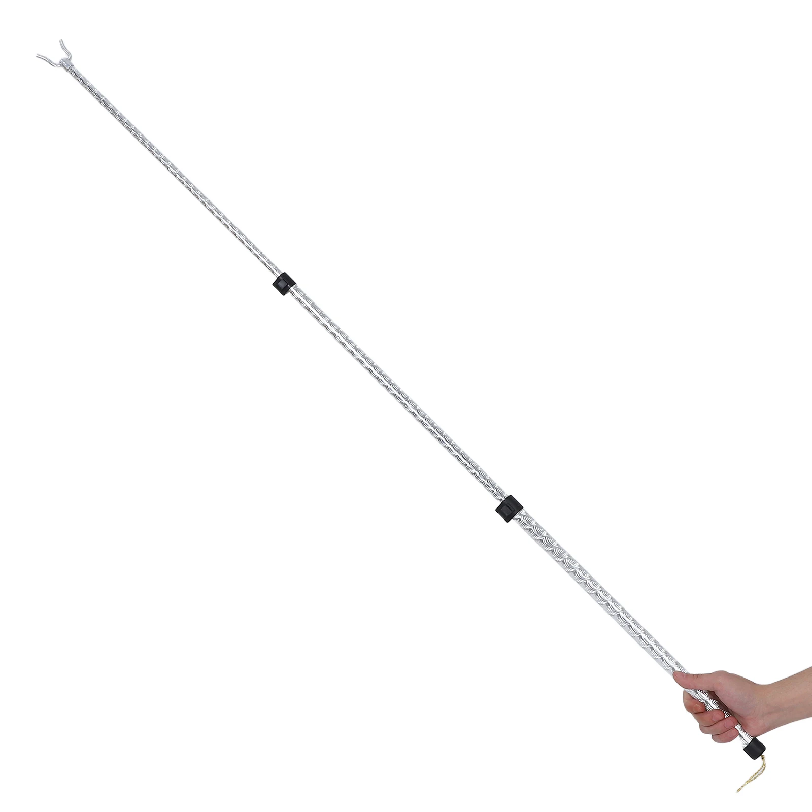 Aluminium Alloy Telescopic Clothes Rail Silver Pattern Home Clothesline Rod Simple Pole for Clothes Retractable Clothesline