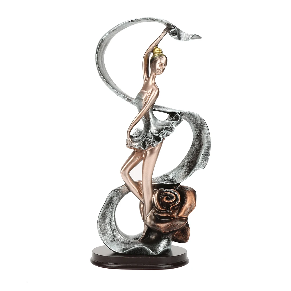 

Красивая фигурка девушки из смолы с радужной лентой, подарок для молодоженов, украшение для дома