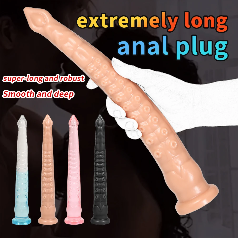 31cm Long Tentacle Dildo Anal Plugin Toy Suction Cup Penis Big Cock Large Dick Anus Trainer Stimulator Sexy Adult Supplies Store