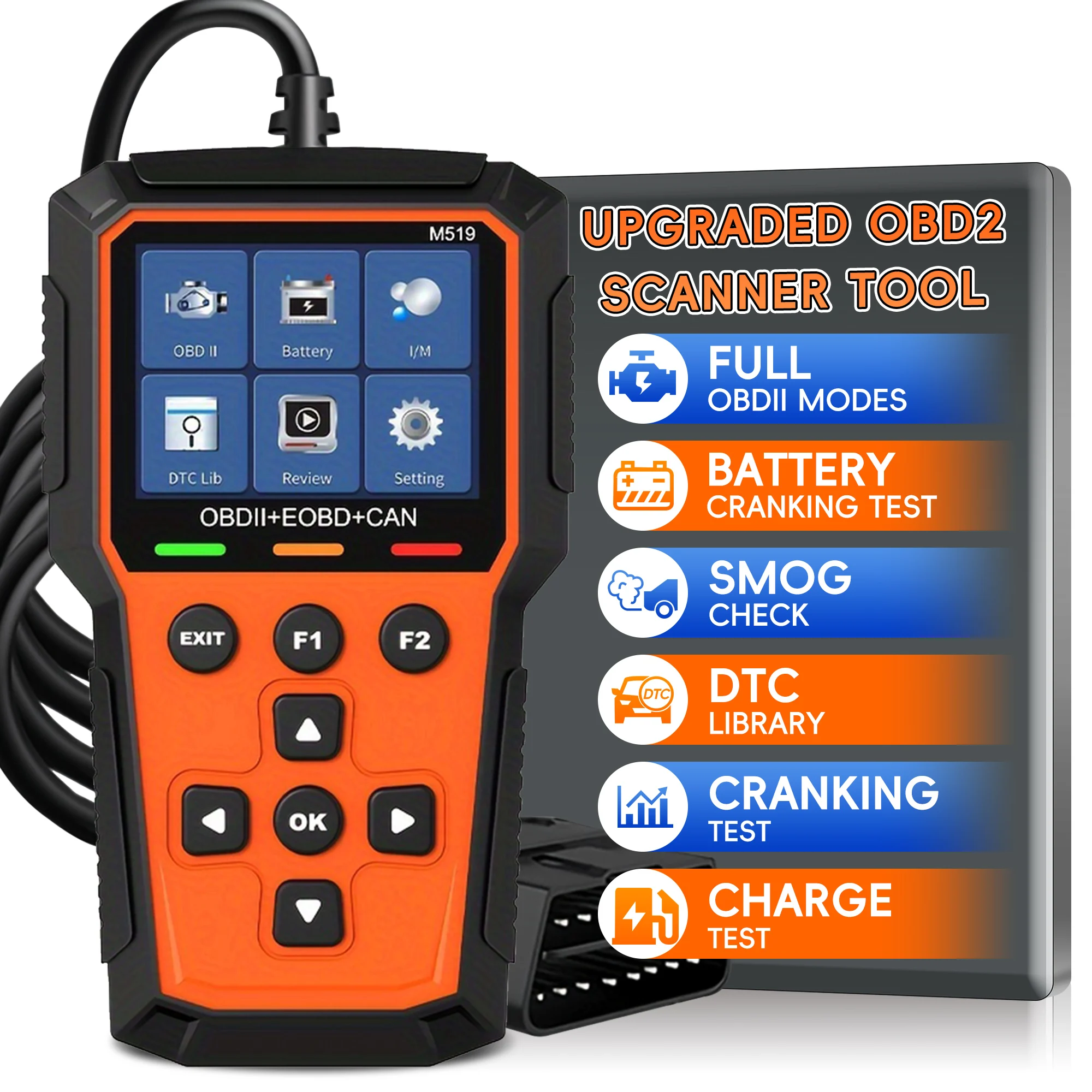 OBD2 Scanner Diagnostic Tool, Check Engine Code Reader,Profession Auto Check Engine Light Car Diagnostic Scan Tool