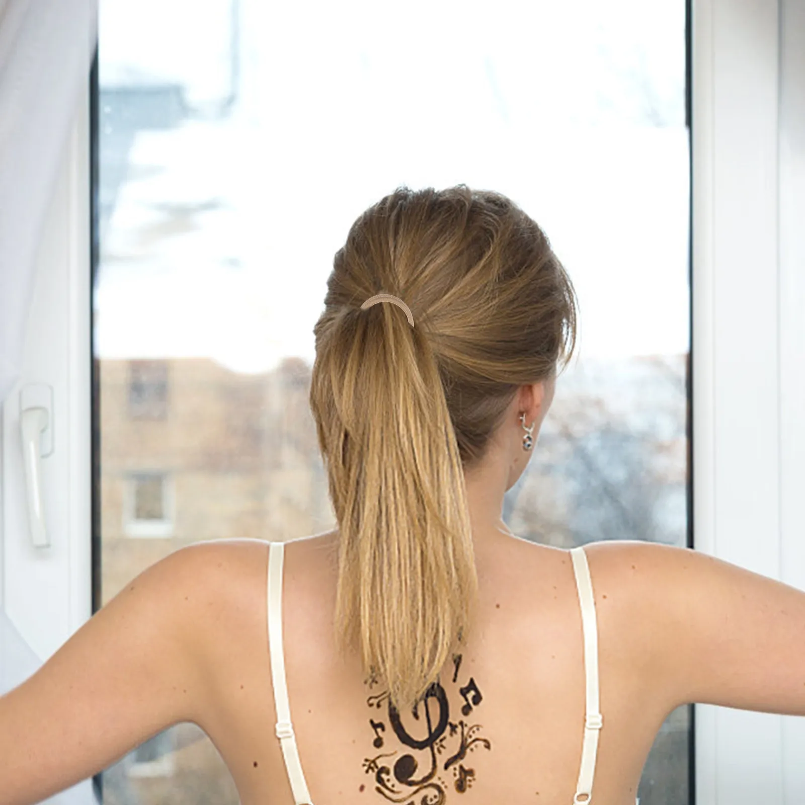 

20 шт. резинок для волос: эластичные резинки для женщин, гладкие, не тягучие, для густых волос, эластичные повязки для волос