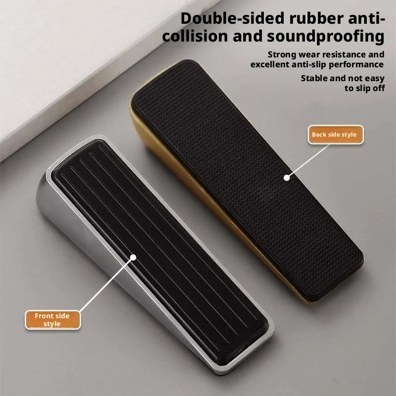 High-Grip Adjustable Door Blocker, Wind Resistant Anti-Collision Door Wedge, Punch-Free Door Stopper for Home Floor Safety