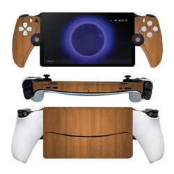 Wood Grain Style for PS Portal PVC Skin Sticker Matte Durable Anti-Bubble Scratch-Resistant Console Decal