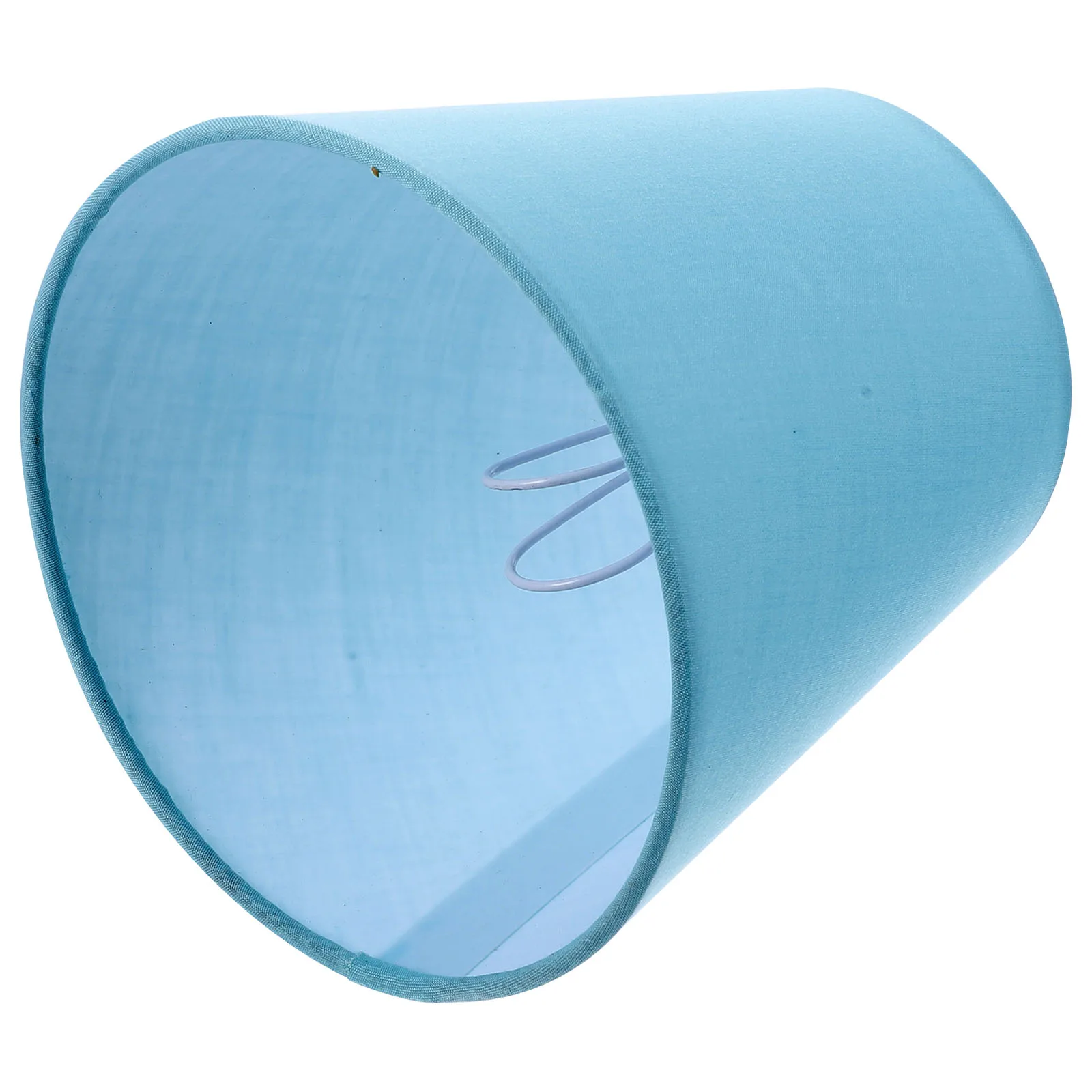 

Light Blue Lampshade Table Lamp Shades Fabric Cover Replacement Desk Floor Hotel Lamp Solar Lighting 6 Inch Simple Design