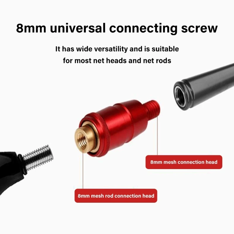 

Heavy Type Aluminum Alloys Fishing Net Adapters Instants Lock Fishing Net Adapters Fishing Rod Connectors