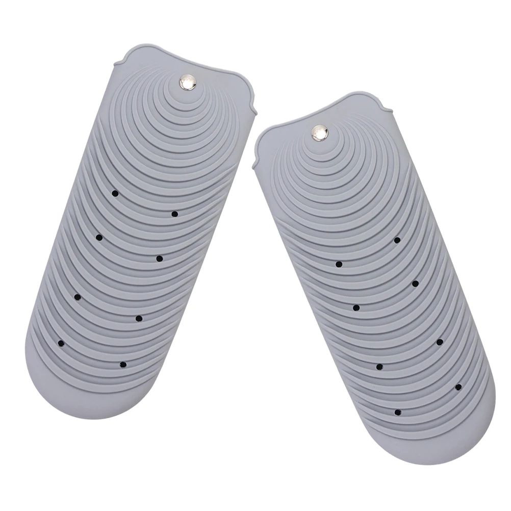 

2Pcs Waterproof Silicone Heat Protection Bag Universal Fit Curling Iron Storage For Hair Styling Tools Accessories