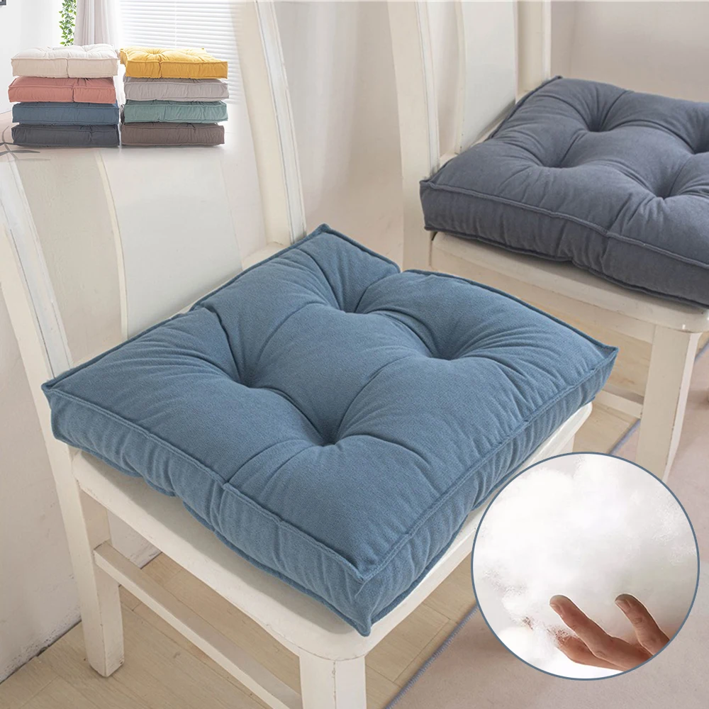 

Thicken Dining Chair Cushions Square Floor Pads PP Cotton Filling Nap Pillow Winter Chair Seat Mat for Office Home Garden Cojin