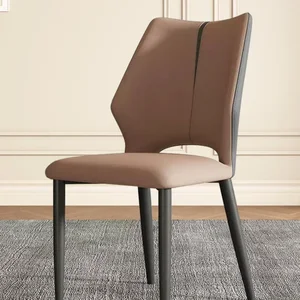 Hotel Lederstuhl Casual Party Mini Essstuhl Luxus fröhlicher Küche Essstuhl Essstuhl Essstuhl 6 Hauptverkauf Luxus -Esszimmerstühle - №5