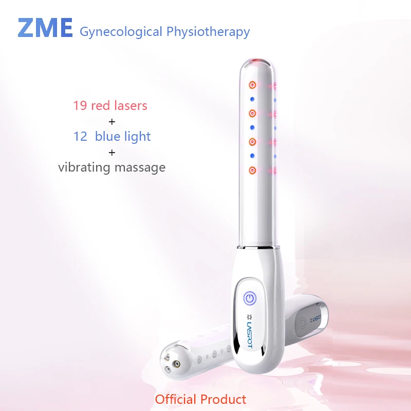 ZME Vaginal Tightening Machine Laser Device Blu-ray Vibrator Massage Vagina Inflammation Clean Firming Vagina Rejuvenation Wand