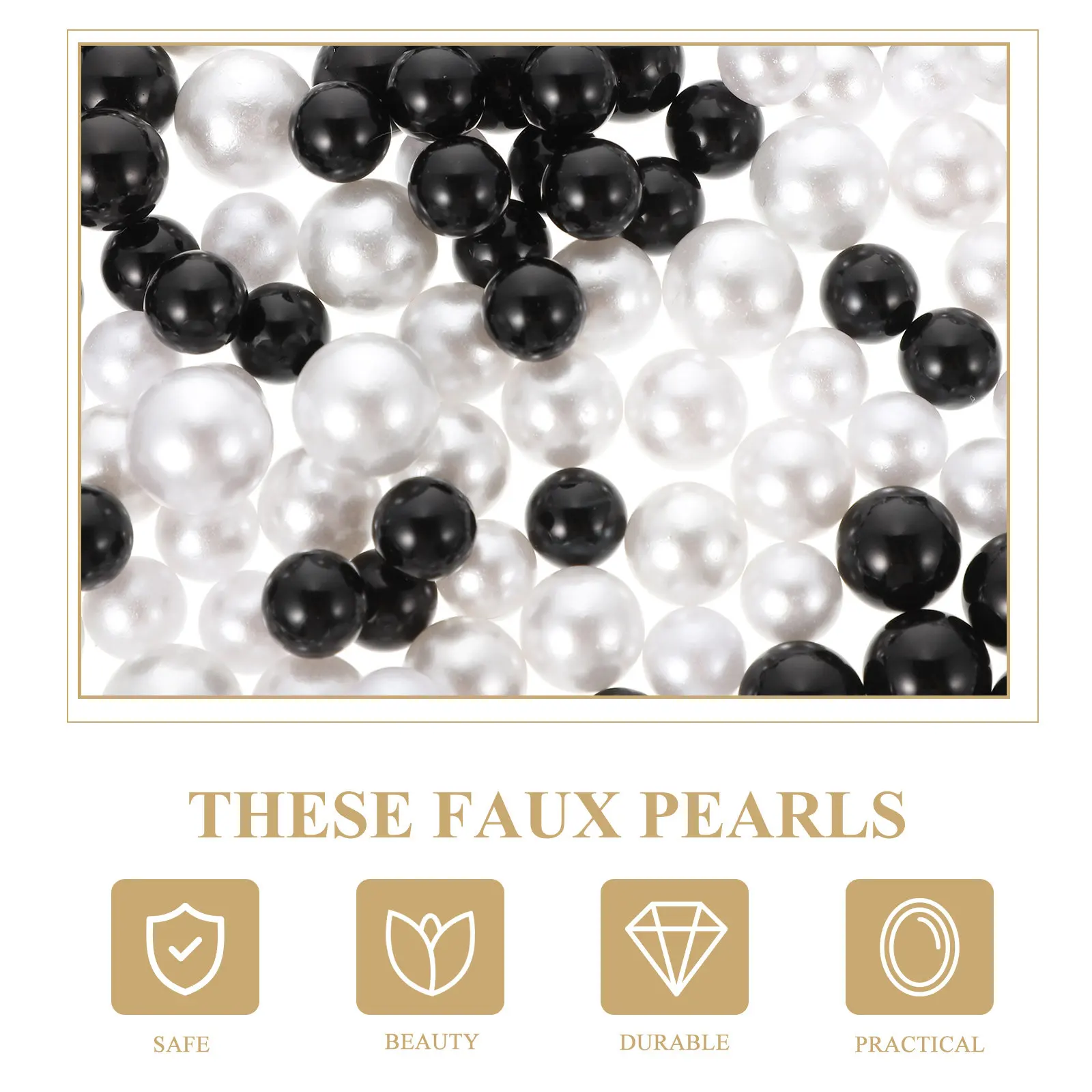 400Pcs No Hole Floating Fake Pearls Vase Filler Clear Water Pearls for Vases Flower Vase Decor Pearl Filler Wedding Anniversary