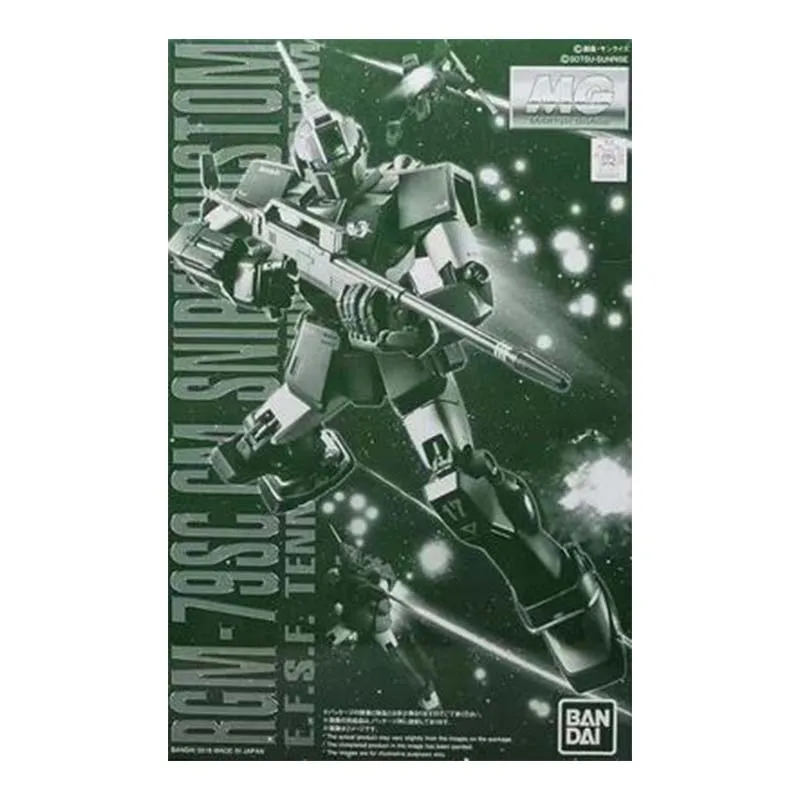 Bandai Genuine Gundam Model Garage Kit MG Series 1/100 Sniper Custom Anime Action Figure Toys for Boys Collectible Toy