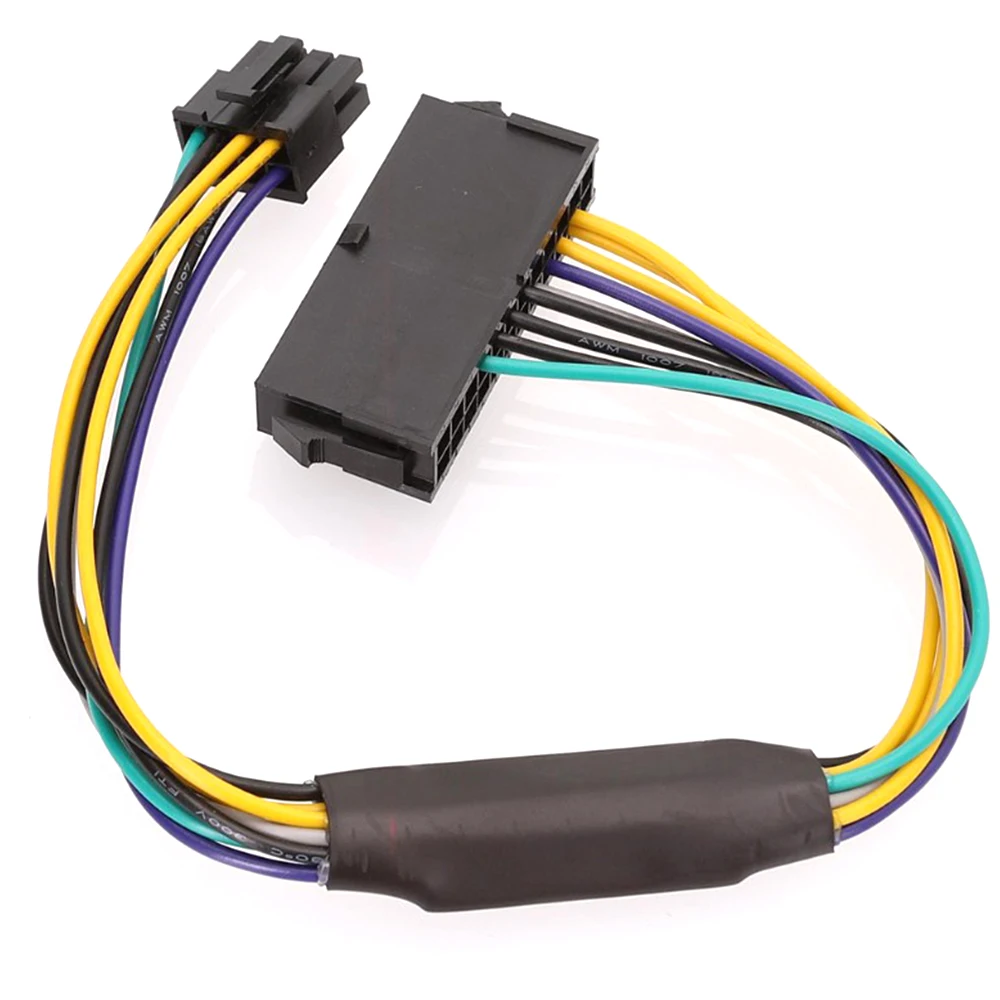 ATX PSU Power Supply Cable Adapter 24 to 8 Pin Connector For DELL Optiplex 3020 3046 5040 7020 7040 T1700 Convert Wire Wholesale