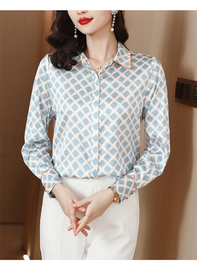 FANIECES S-4XL Blouse Spring Long-sleeved Top Basic Blouses For Woman Casual Ladies Shirts Korean Fashion Female Clothes 6820