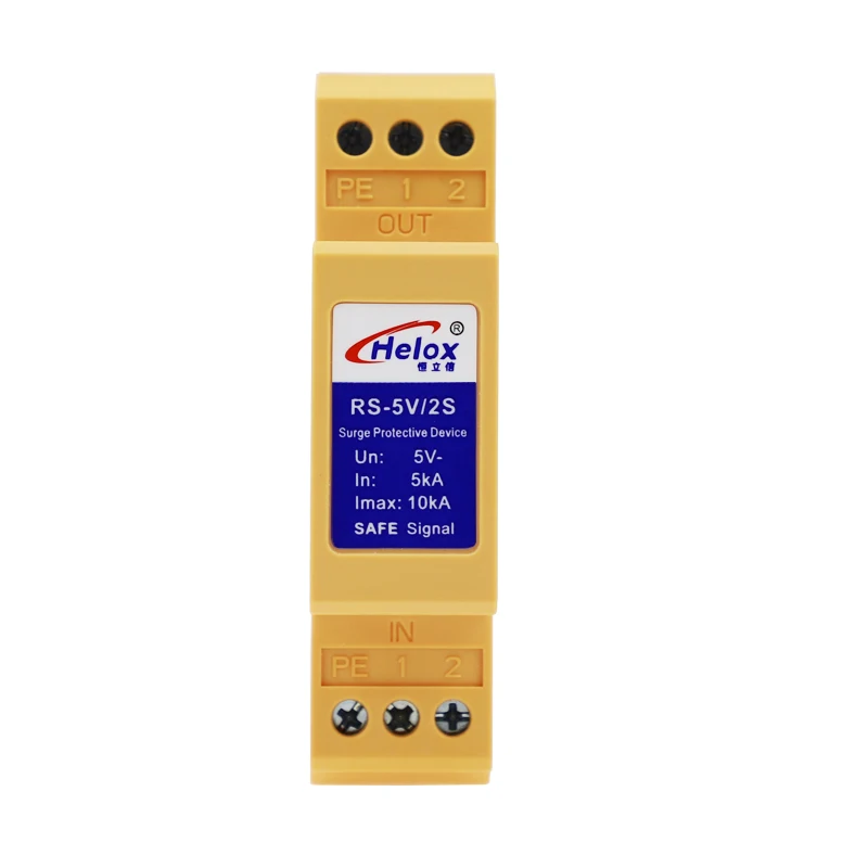 

Rail RS485 Signal Lightning Arrester Control Surge Protector CAN Bus Lightning Arrester RS-5V/2S