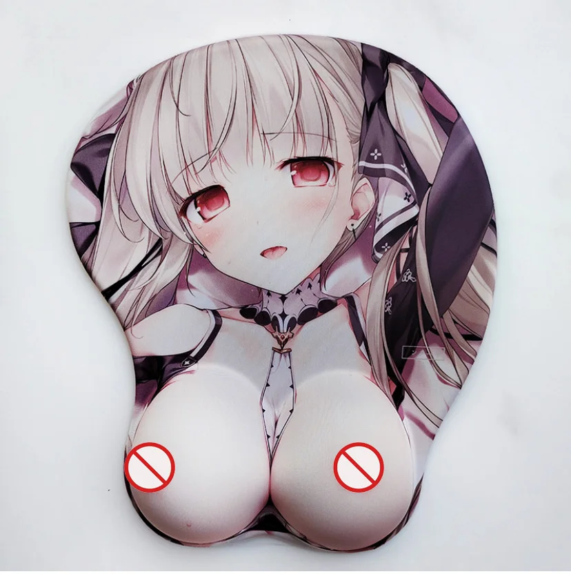 Creative 3d Silicone Mouse Pad Animation Sexy Breast Hand Mouse Pad Anime Sexy Chest Silicone Mouse Pad Wrist Rest Support Cute