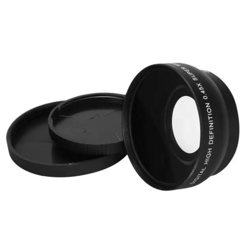 A99E-For DSLR Camera Compatible- Dual-Purpose 0.45X 58MM Wide Angle Macro Lens No Distortion