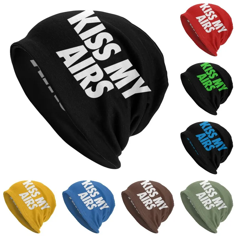 

Hot Sale Luxury Kiss My Airs Skullies Beanies Caps For Men Women Unisex Hip Hop Winter Warm Knit Hat Adult Bonnet Hats