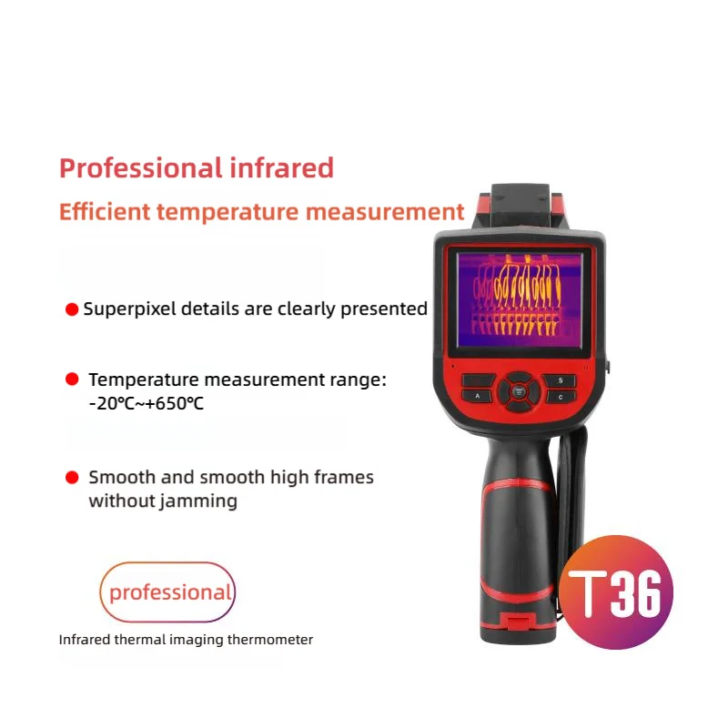 T36 Portable Infrared Thermal Imager 640x480 Display Resolution 25x19 Field View 11 Color Palettes 0.05 Sensitivity forAR