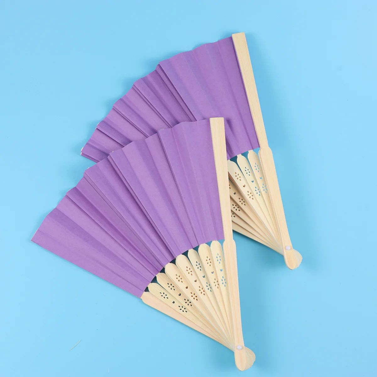 

5Pcs Kids Hand Fan DIY Painting Prop Traditional Chinese Folding Fan Craft Activity Set for School Art Projects Gift