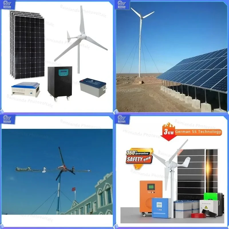 1KW 2KW 3KW 5KW 10KW 20KW Wind Turbine Generator 220V 380V Solar Power System Hybrid Renewable Energy Kit for Home Off Grid