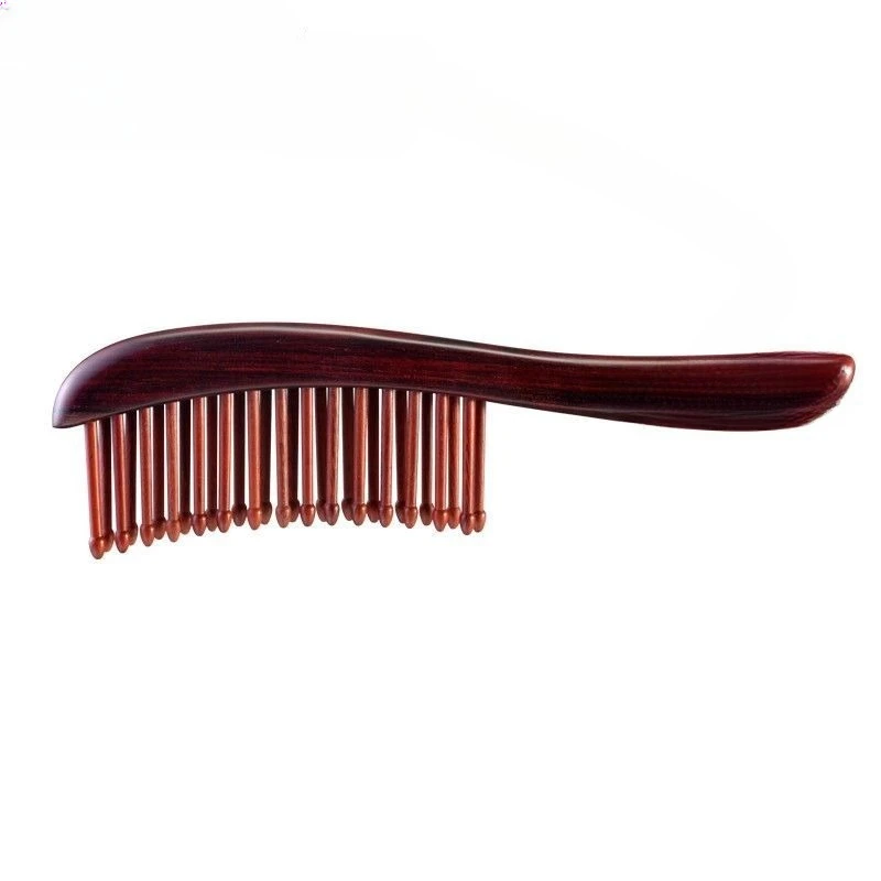 Pure natural black rosewood comb gift box, tooth shaper HSZ comb 3-11 long curls for women