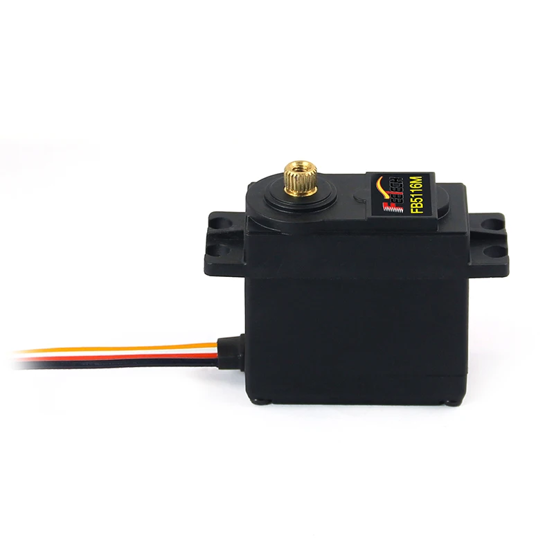 FB5116M Digitale servo 15 kg/cm Positiefeedback 300 °   Oncontroleerbare metalen tandwielkernmotor voor 1:8/1:10 RC autovliegtuigonderdeel