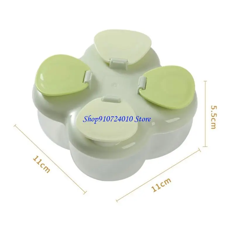 حاوية بودرة أطفال مدمجة 77HD من الفئة الغذائية PP تصميم صندوق حليب آمن للسفر