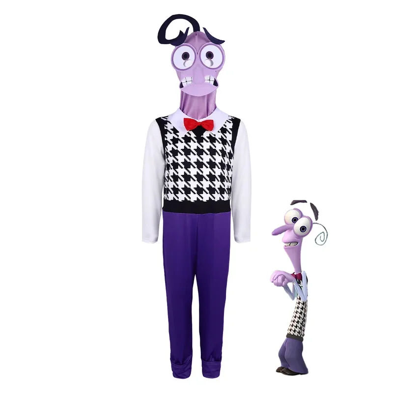 HN8 Inside Out2 Lele Role Playing Cosplay Traje Halloween Stage Performance Costume Agente Cérebro Team8...Gf
